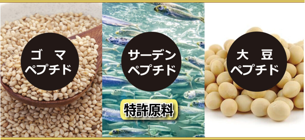 大豆　ごま　青魚　いわし　サプリメント　健康　ガン　生活習慣病　スリーペプチド